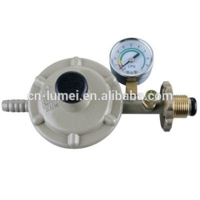 LPG pressure regulator with meter gauge, air pressure regulator with gauge & ISO9001-2008