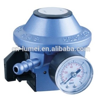 LPG low pressure regulator with gauge meter & ISO 9001-2008