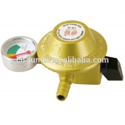 Gas regulator with meter manometer valve (ISO9001-2008)