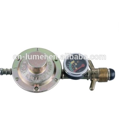 low pressure gas regulator flow meter valve with gauge meter